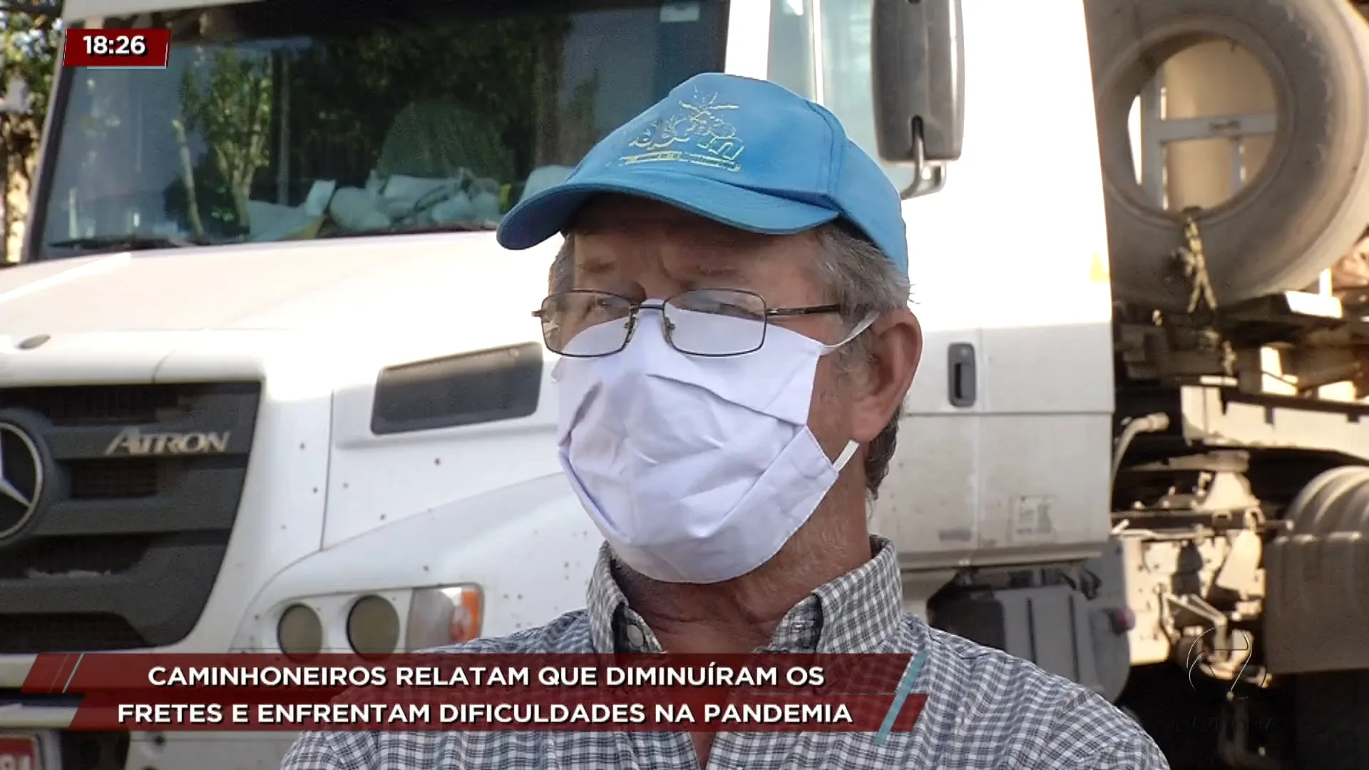 Caminhoneiros relatam que diminuíram os fretes e estão enfrentando dificuldades na pandemia