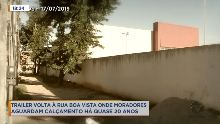 20 anos de espera por um calçamento