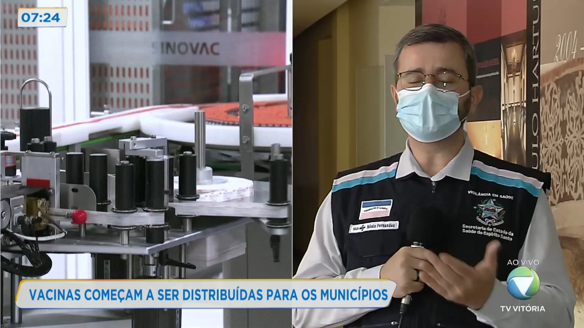 Vacinas começam a ser distribuídas para os municípios