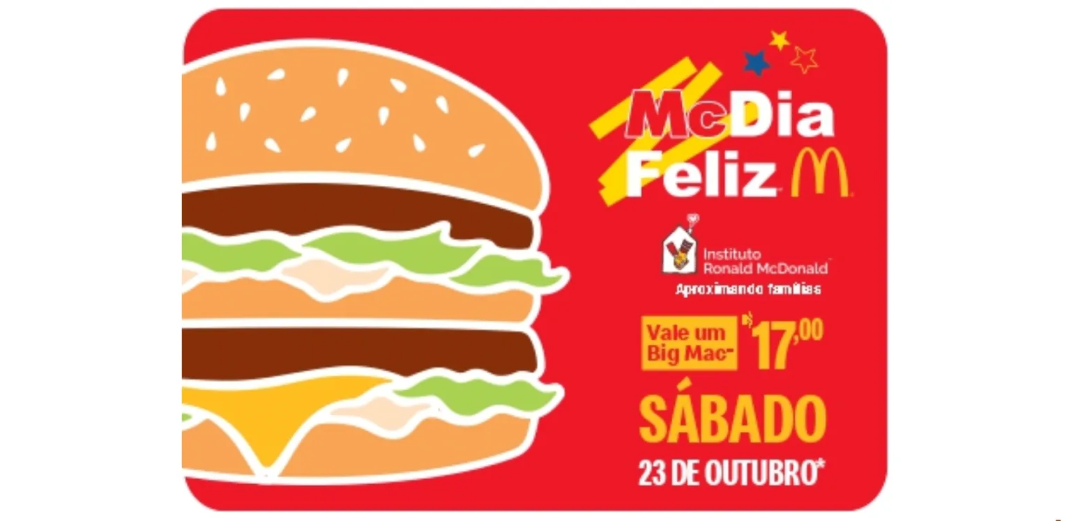 Começam as vendas antecipadas para o McDia Feliz 2021