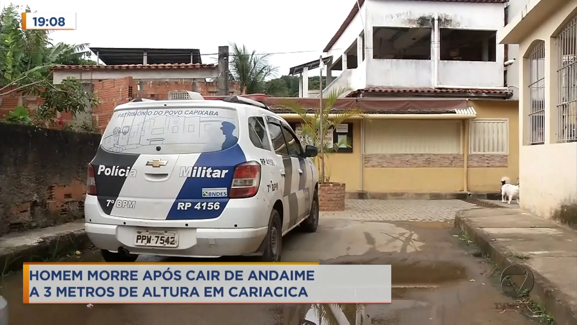 Homem morre após cair de andaime a 3 metros de altura em Cariacica