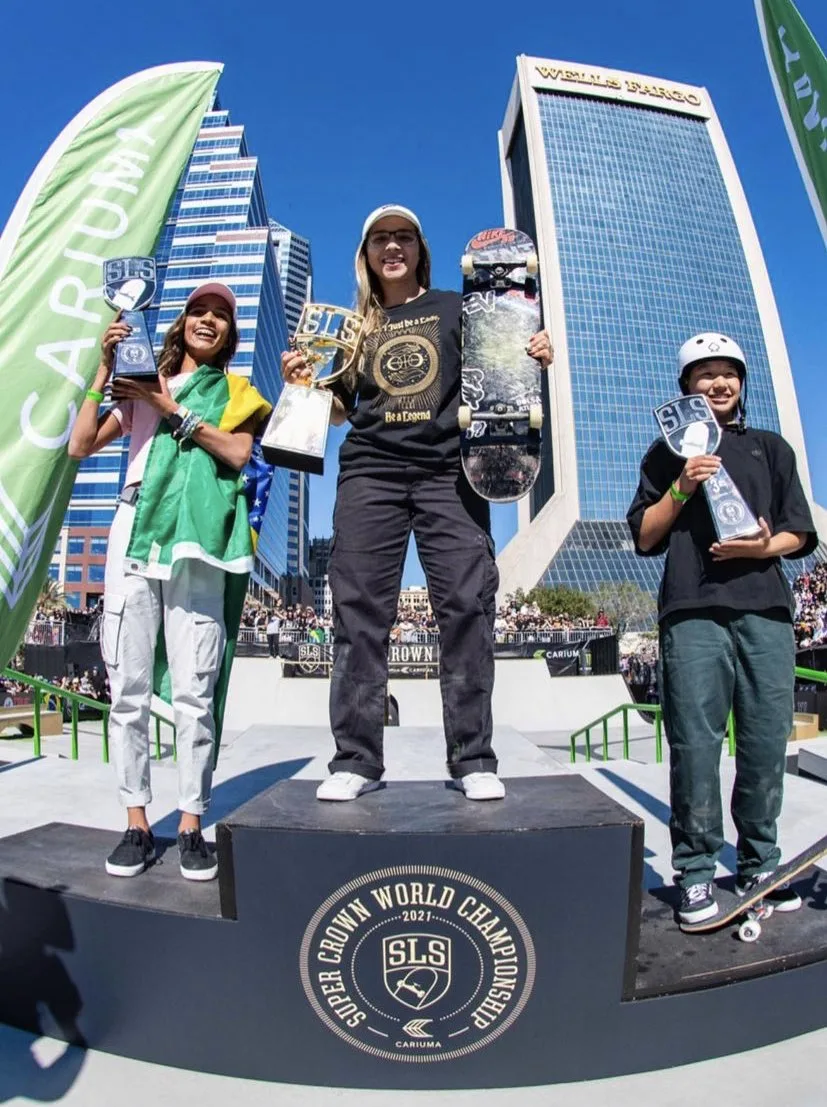 Pâmela Rosa faz dobradinha com Rayssa Leal e conquista bi mundial de skate street