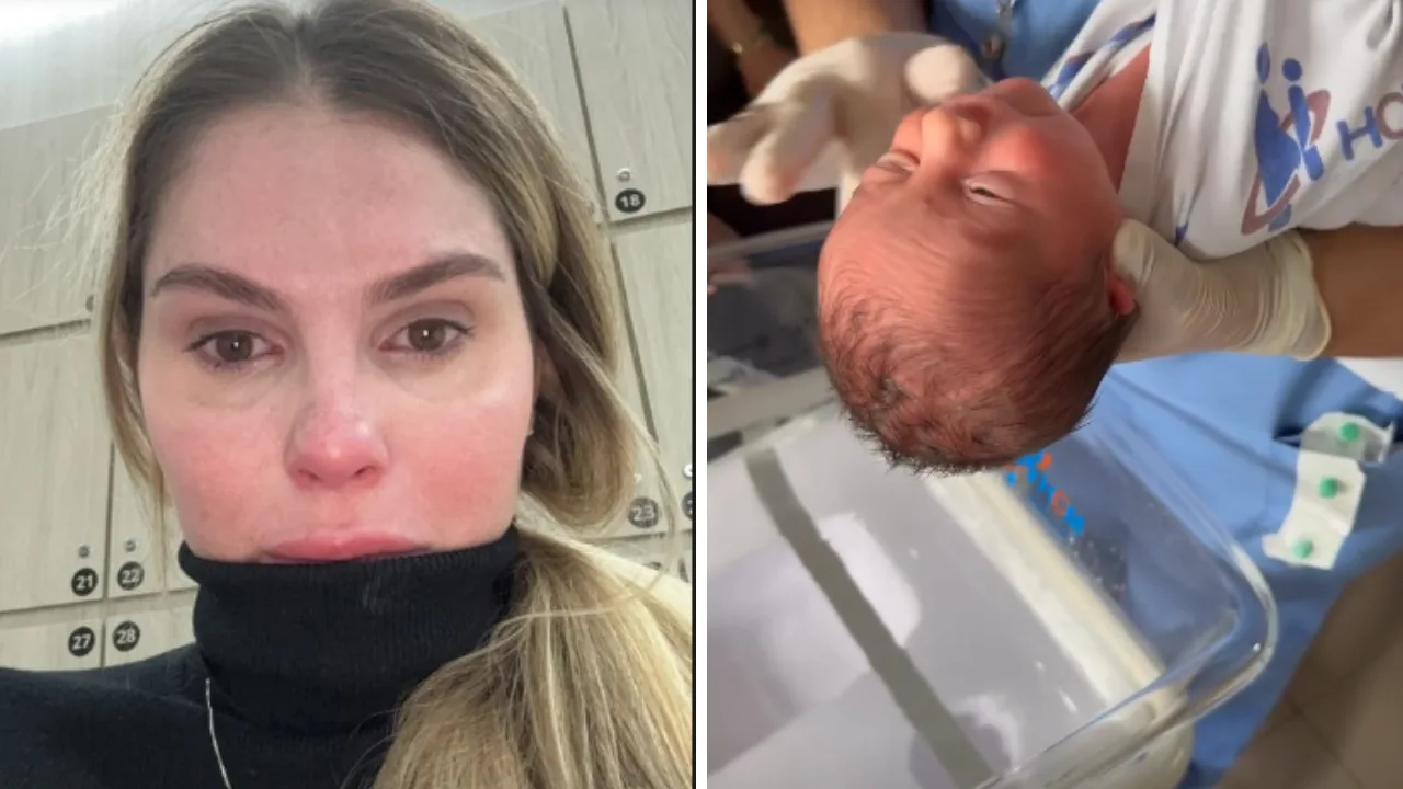 Filho de Bárbara Evans é transferido para UTI pediátrica isolada