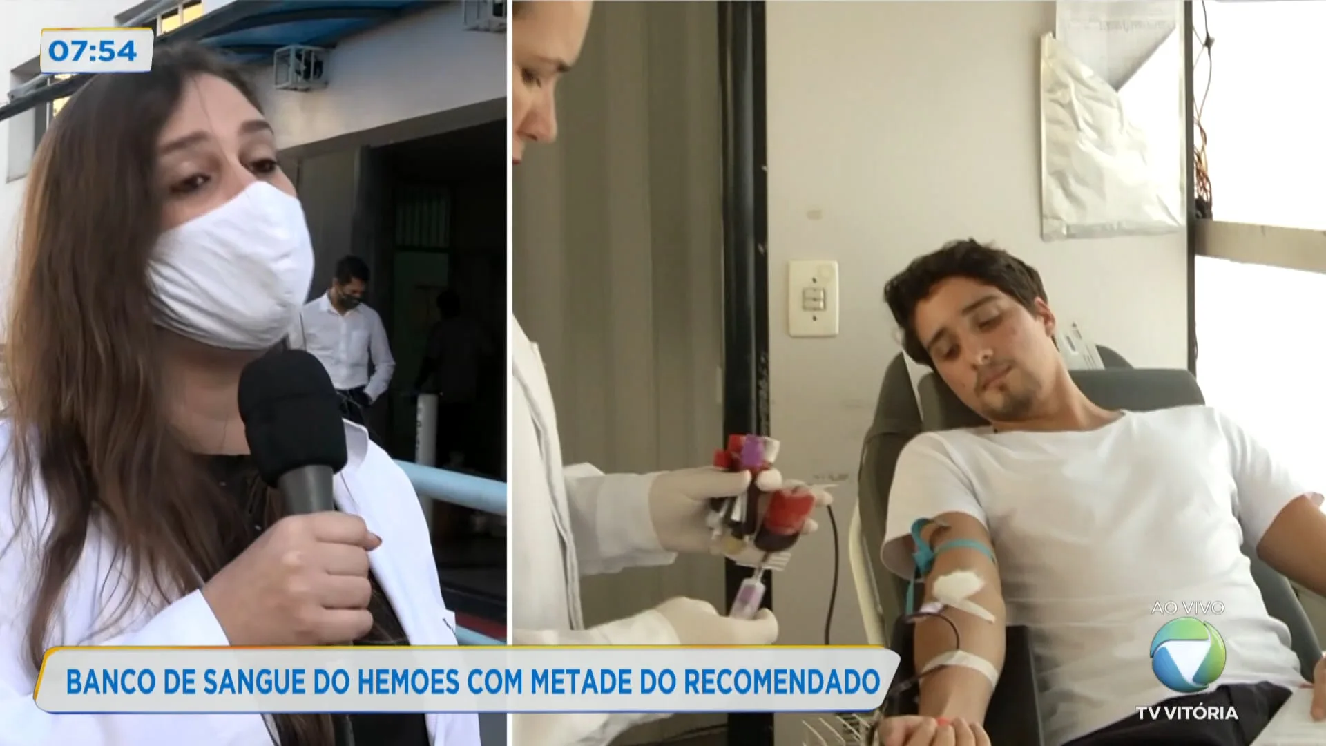 Banco de sangue do Hemoes está com metade do recomendado