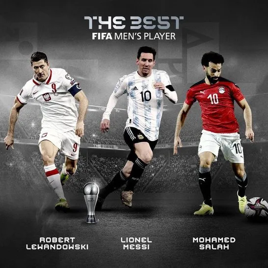 Messi, Lewandowski e Salah são os finalistas ao prêmio de melhor do mundo