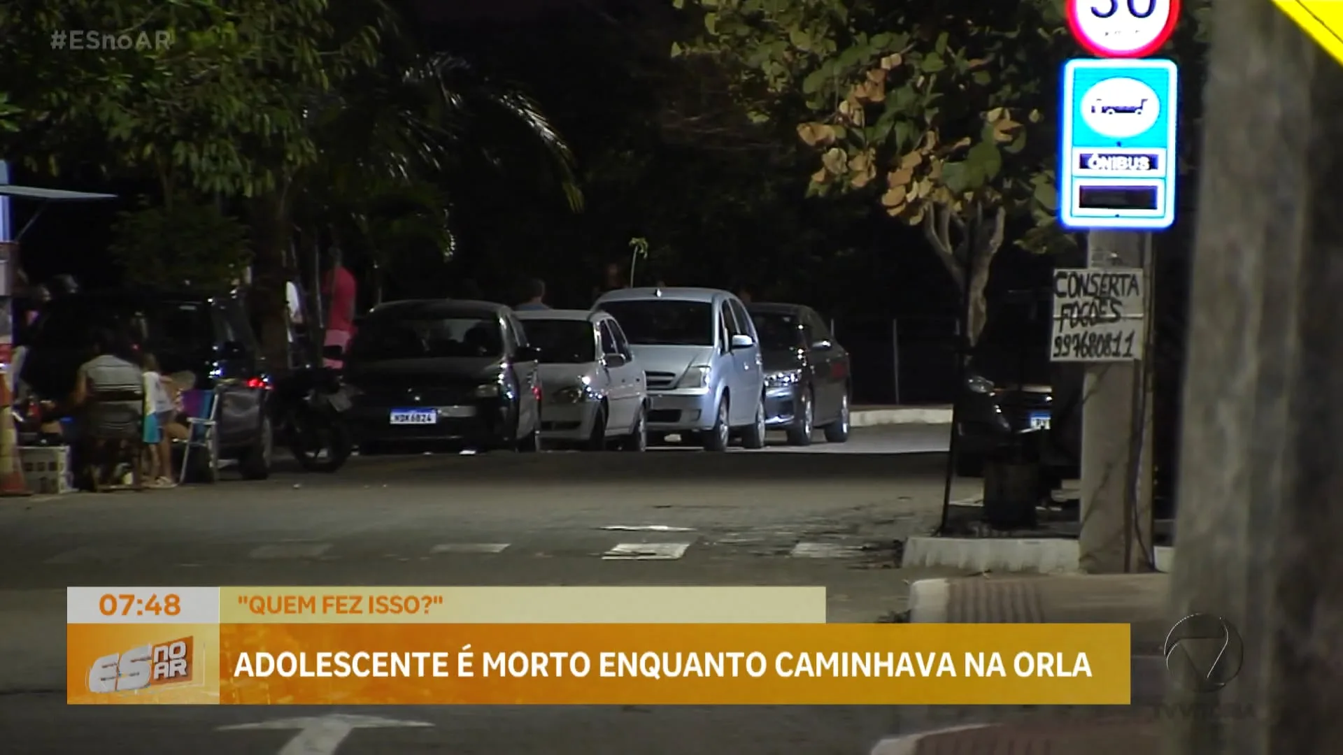 Adolescente é morto enquanto caminhava na orla