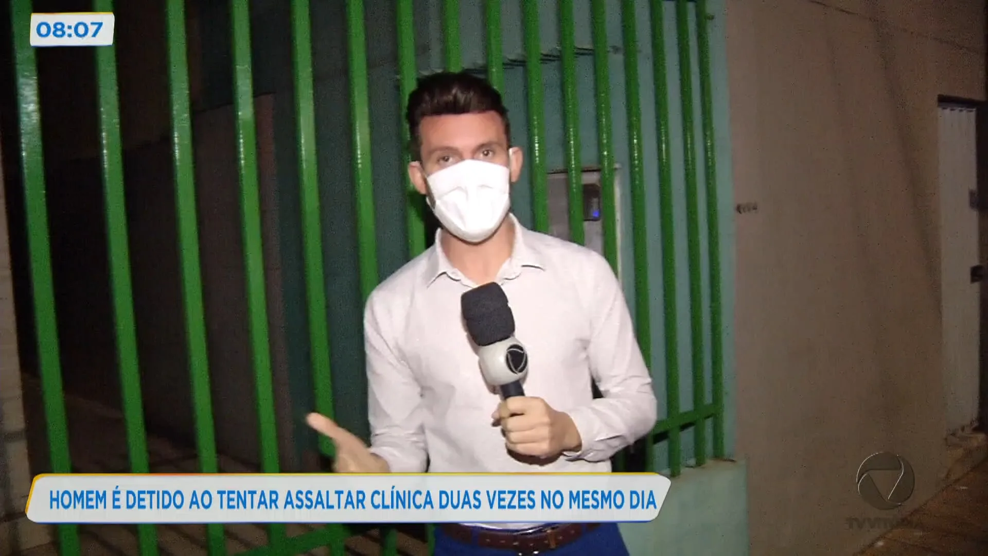 Homem é detido ao tentar assaltar clínica duas vezes no mesmo dia