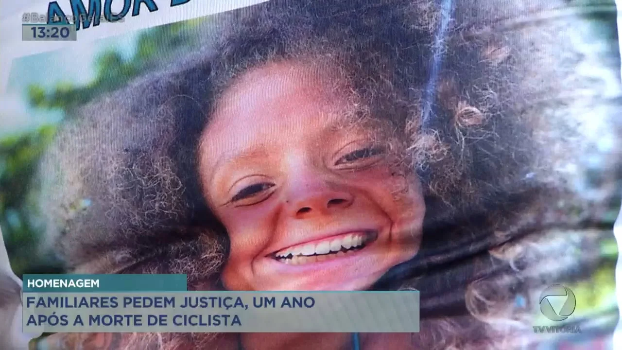 Família faz homenagem para lembrar 1 ano de morte de ciclista