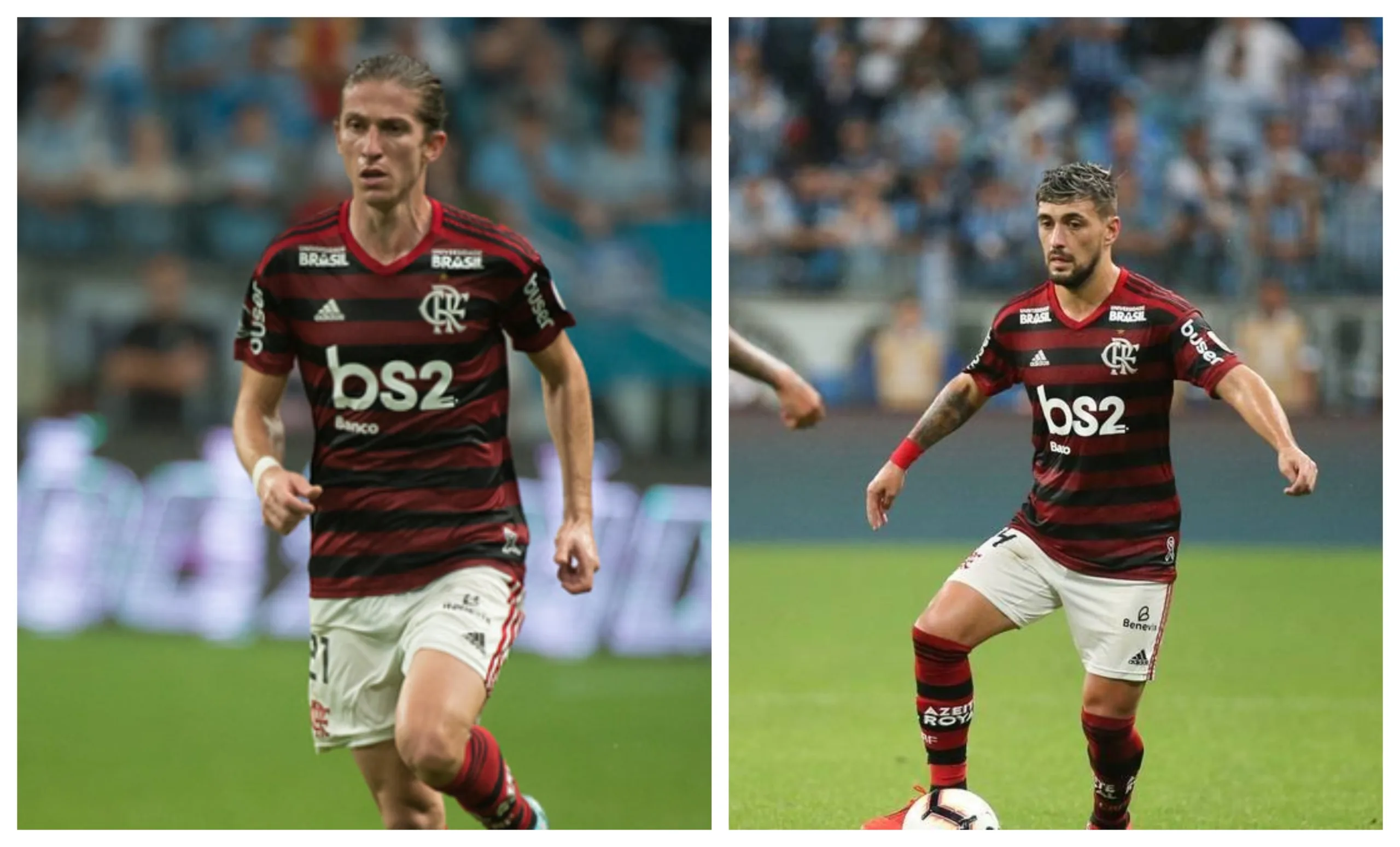 Flamengo confirma lesões de Filipe Luís e De Arrascaeta após partida contra o Grêmio