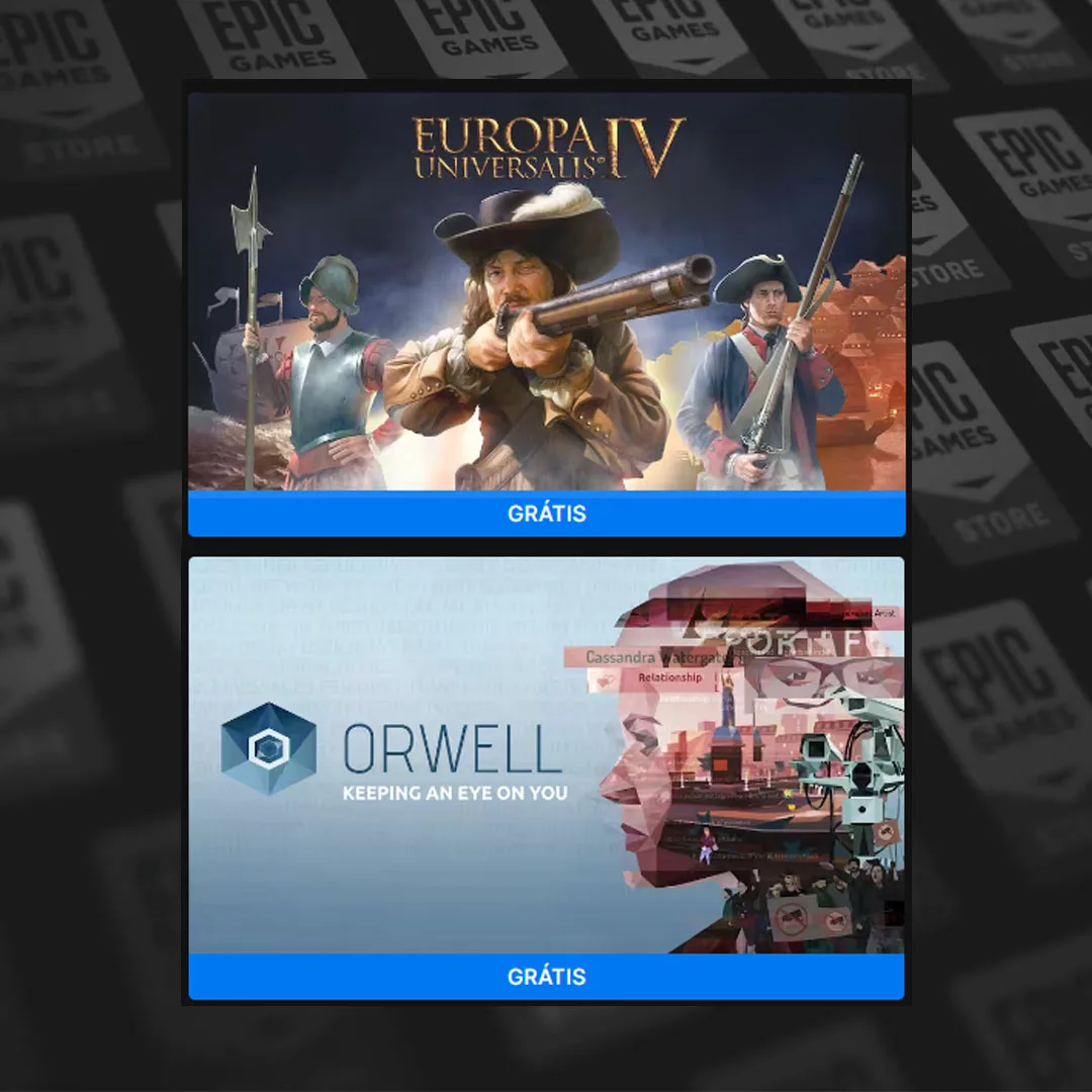 Jogos grátis: Epic Games está dando Europa Universalis IV e Orwell