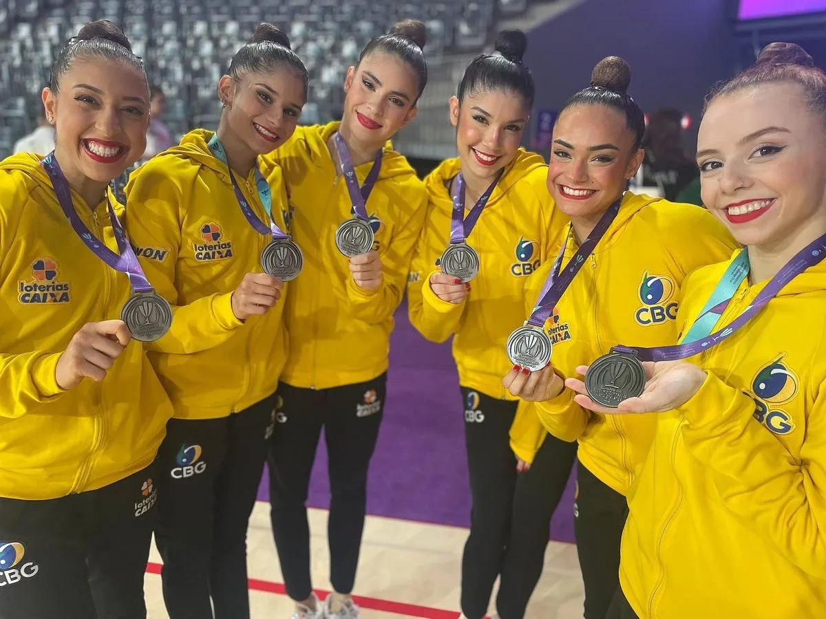 Brasil conquista ouro na ginástica rítmica e chega a 4 medalhas em uma etapa do Mundial