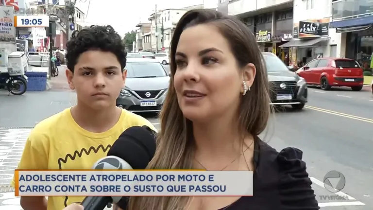 Menino de 12 anos é atropelado por moto e carro em Guarapari