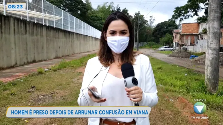Homem é preso depois de arrumar confusão em Viana