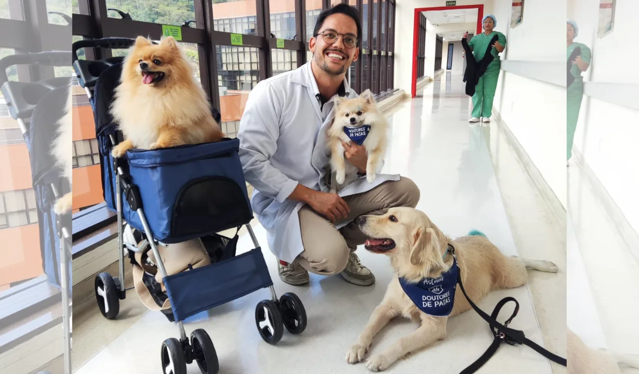 Como pets levam alegria a idosos em hospital do ES