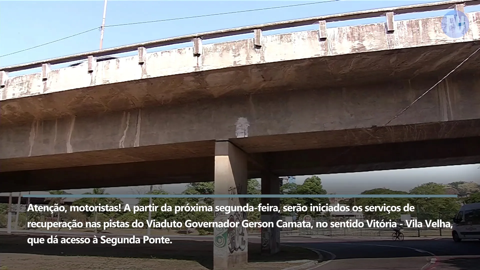 Viaduto que dá acesso à Segunda Ponte passará por obras a partir da próxima segunda-feira