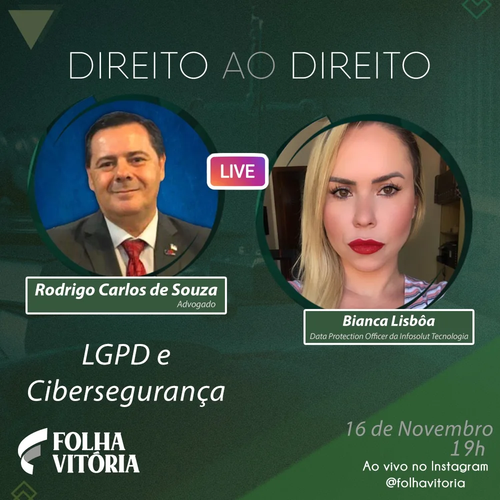 Live do Folha: especialistas falam sobre Lei Geral de Proteção de Dados e cibersegurança nesta segunda