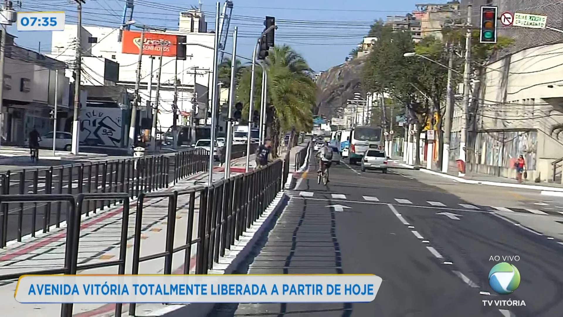 Avenida Vitória totalmente liberada a partir de hoje