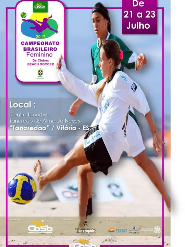 Brasileiro de beach soccer feminino vai reunir feras da modalidade no Tancredão