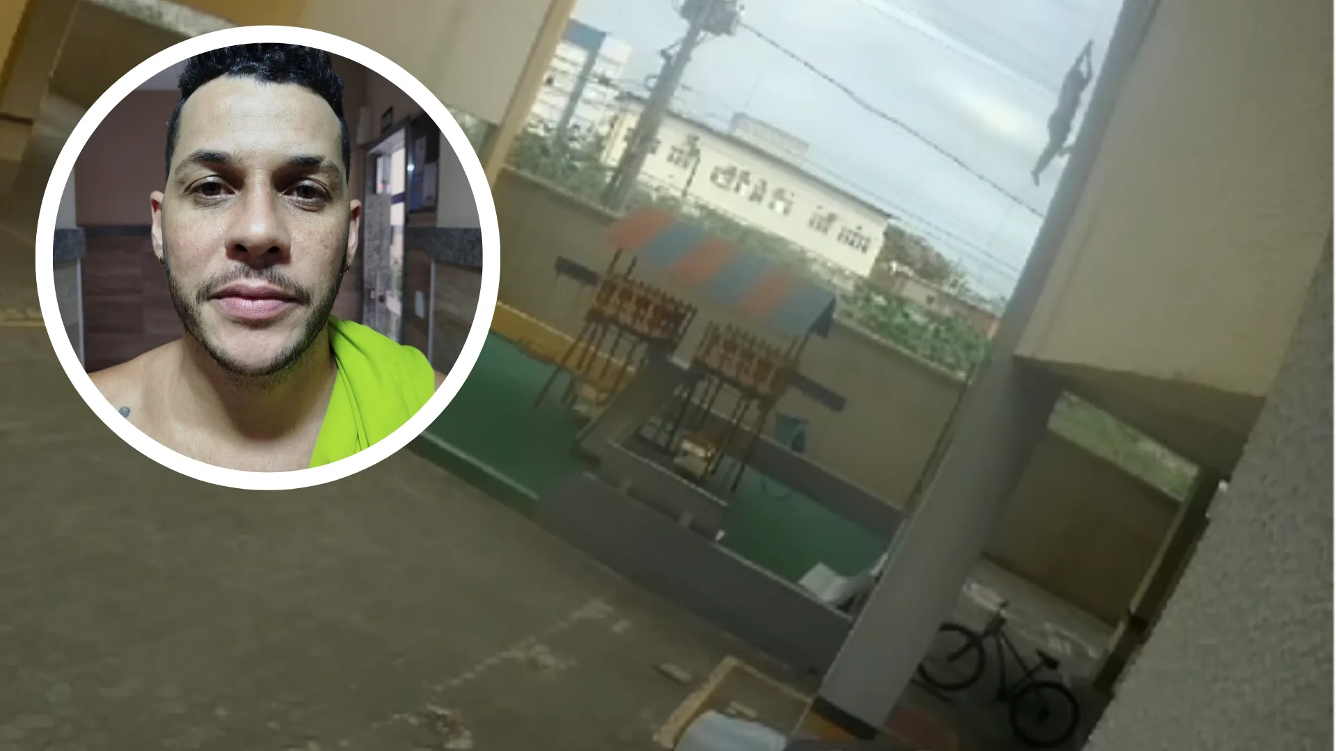 VÍDEO | Foragido cai do quarto andar de prédio ao tentar fugir da polícia em Vila Velha