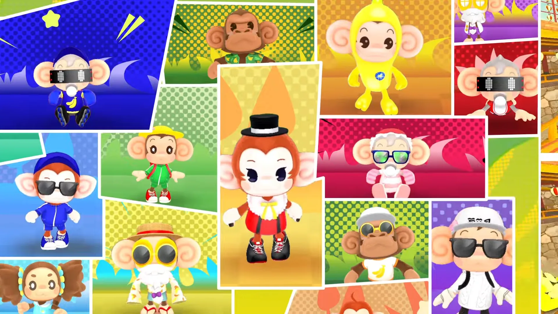 Conheça o colorido elenco de Super Monkey Ball Banana Rumble