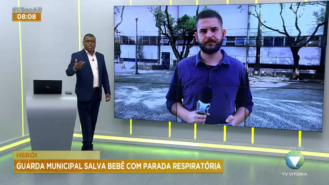 Guarda municipal salva bebê com parada respiratória