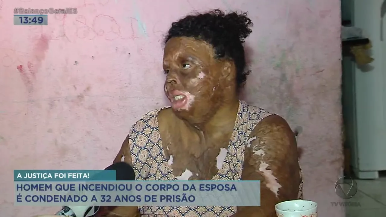 Homem que incendiou a esposa é condenado a 32 anos de prisão