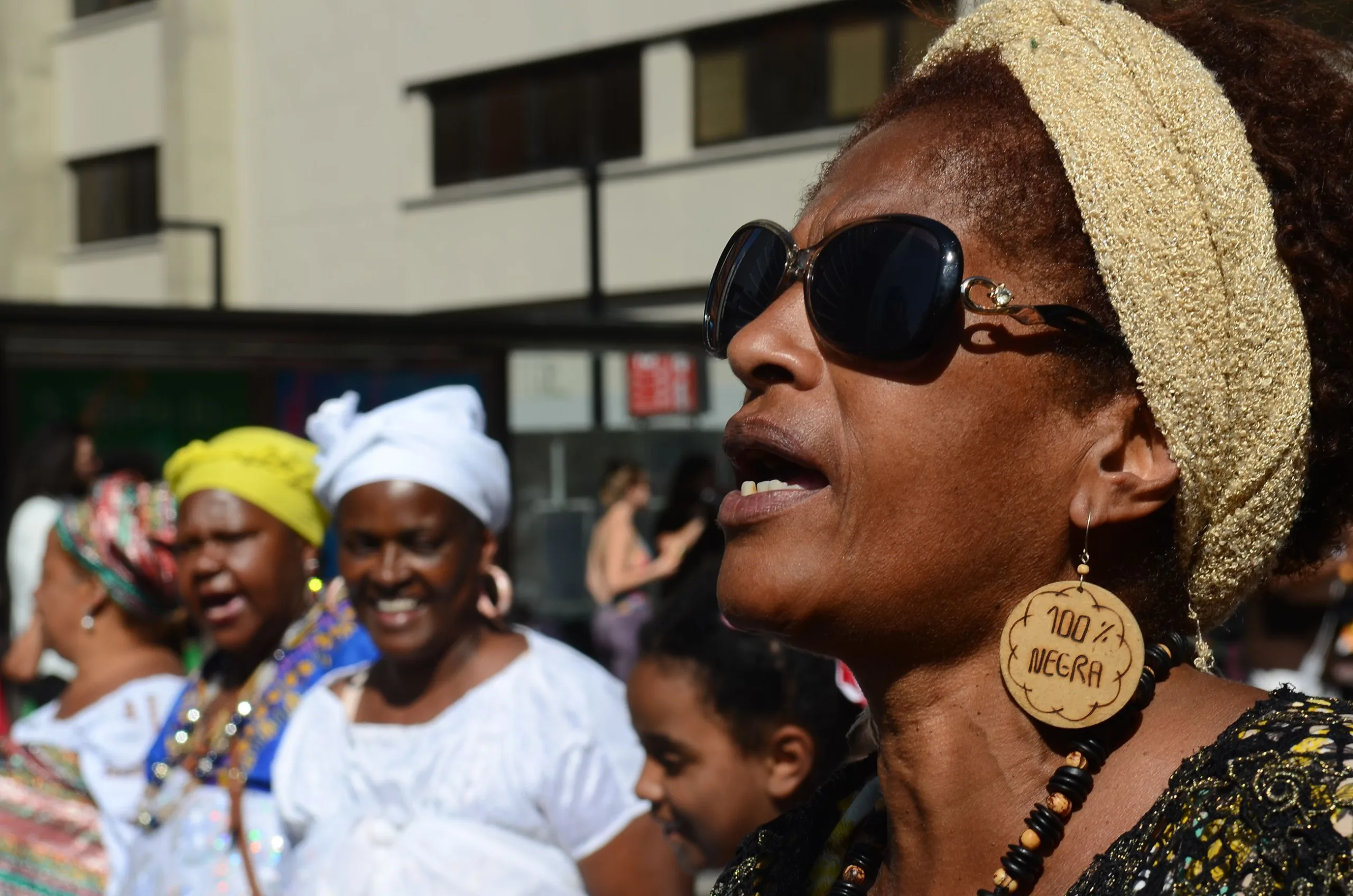 São Paulo -Integrantes de movimentos sociais e de defesa dos direitos da comunidade negra reuniram-se na capital paulista para um dia inteiro de atos na 13ª Marcha da Consciência Negra (Rovena Rosa/Agência Brasil)