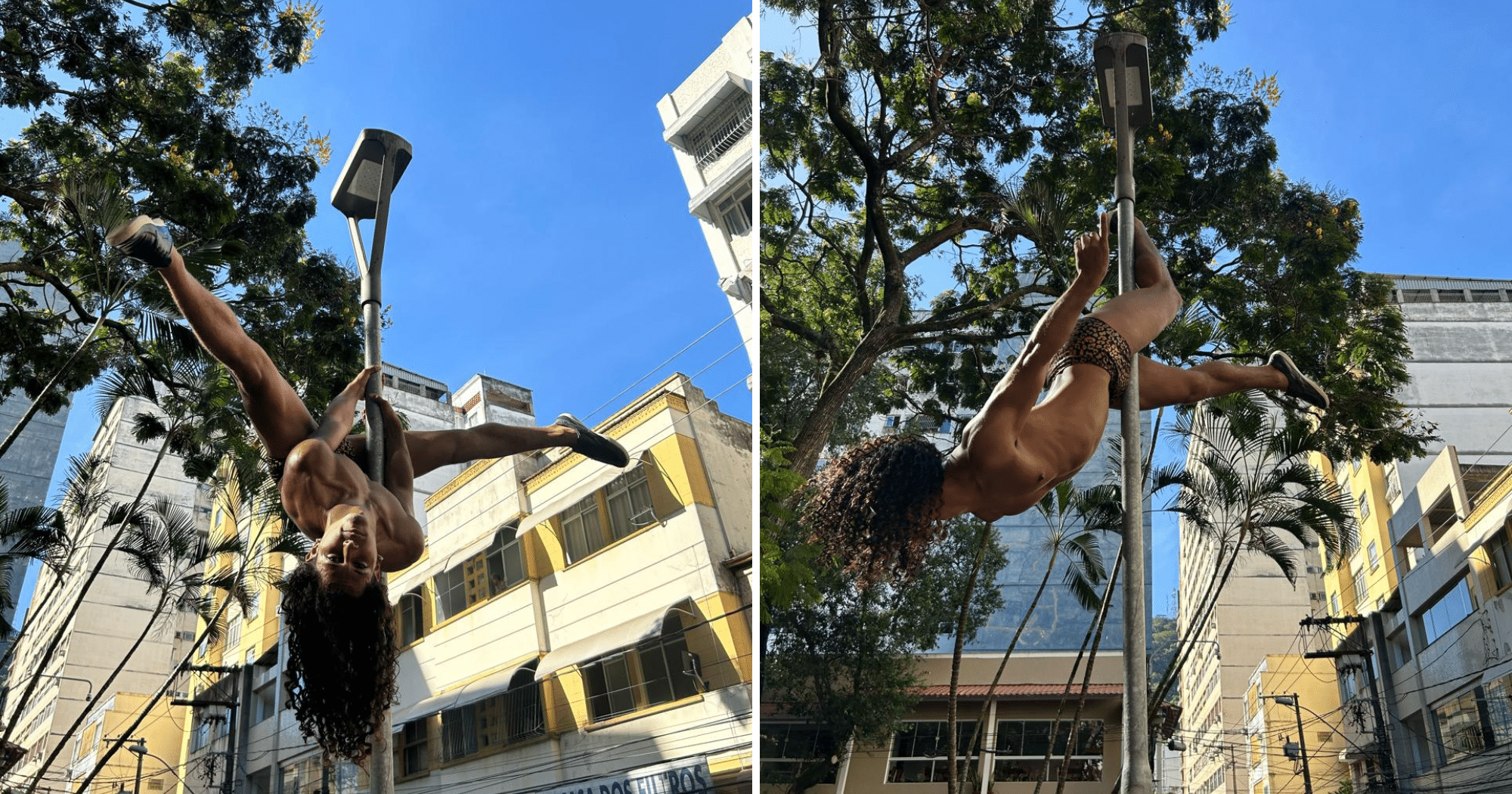 Vídeo: jovem faz pole dance no meio da rua em blocos de carnaval no Centro de Vitória (Foto: Arquivo pessoal)