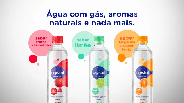 Nova campanha de Crystal Sparkling conta com ação de 50 influenciadores digitais