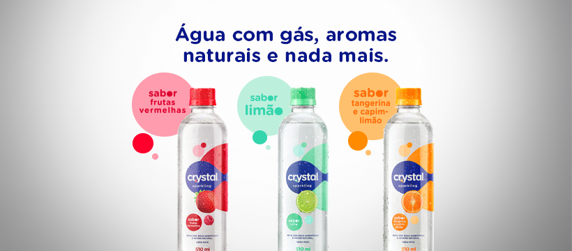 Nova campanha de Crystal Sparkling conta com ação de 50 influenciadores digitais