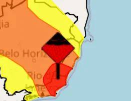 Inmet renova alerta vermelho de grande perigo de chuva; veja cidades