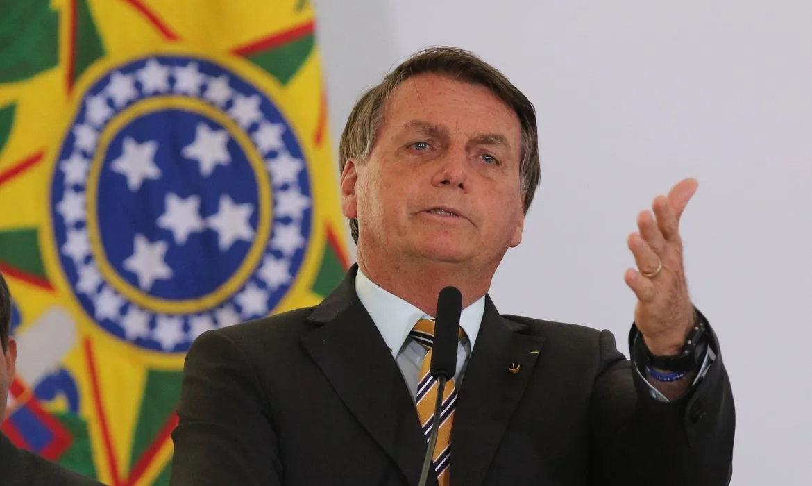 O Presidente Jair Bolsonaro, durante evento de lancamento da Retomada do Turismo. Aliança nacional que, com segurança e responsabilidade, busca acelerar a recuperação do setor e reduzir o impacto socioeconômico da Covid-19 após a paralisação das atividades.