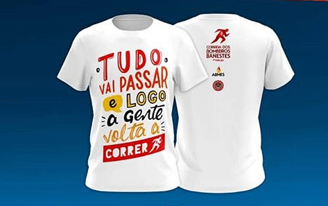 Corrida dos Bombeiros faz sorteio de kits com camisa e caneca