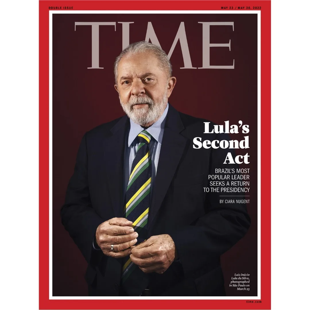 Lula é capa da revista norte-americana 'Time' desta semana