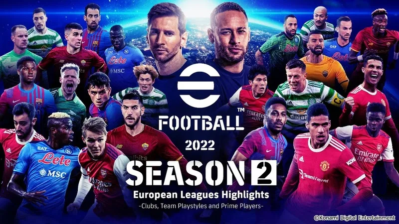 Temporada 2 em ação e móvel atualizada do PES para “eFootball™ 2022”