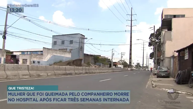Mulher morre após ser queimada e ficar três semanas internada