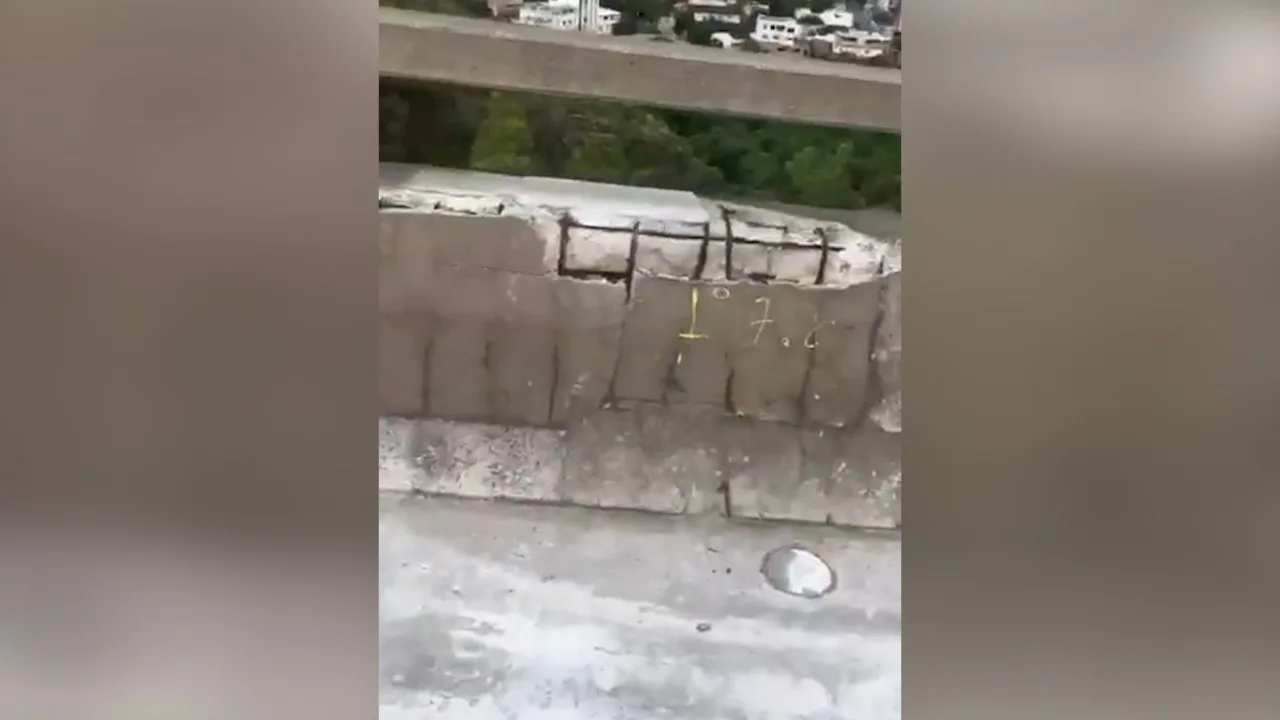 Ferragem na Terceira Ponte mostrada em vídeo não apresenta riscos para estrutura, diz Crea