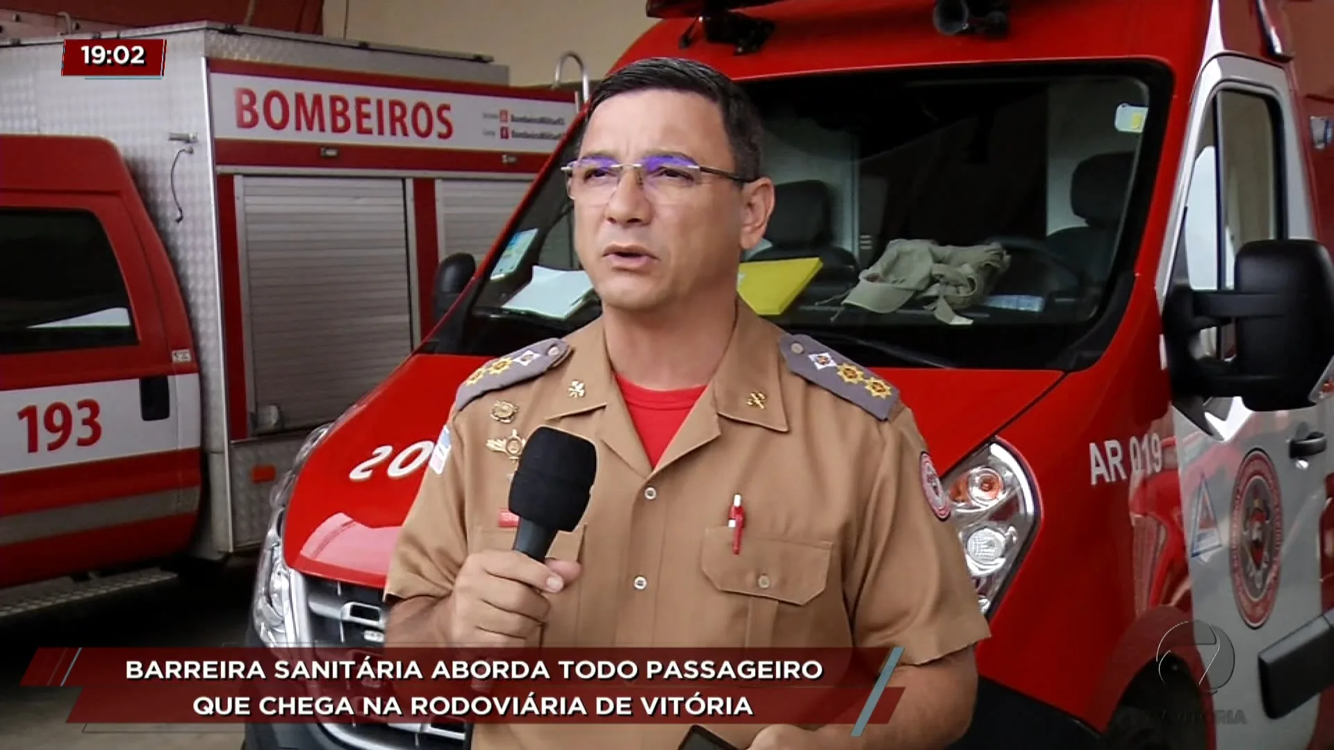 Barreira Sanitária aborda todo passageiro que chega na rodoviária de Vitória