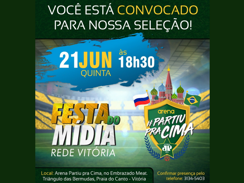 Rede Vitória recebe os midias para comemorar o Dia do Mídia