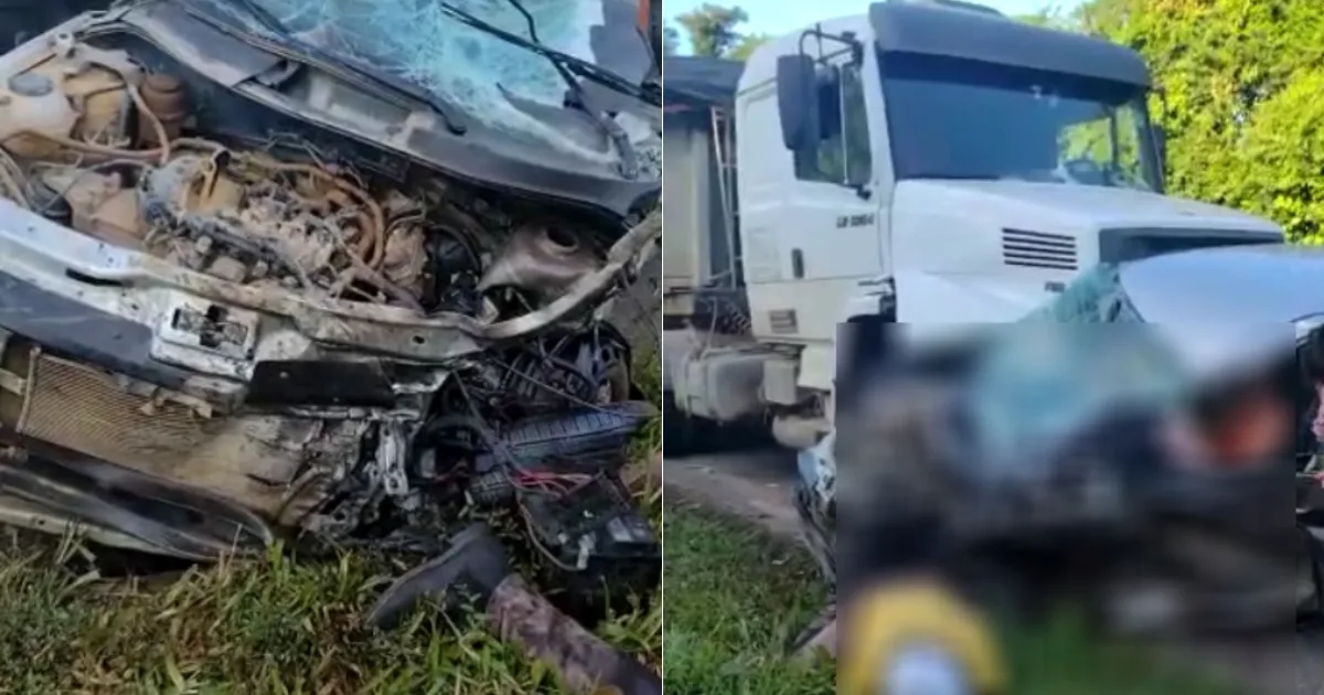 VÍDEO | Grave acidente com carreta, caminhão, carro e moto deixa feridos na BR-101, em Sooretama