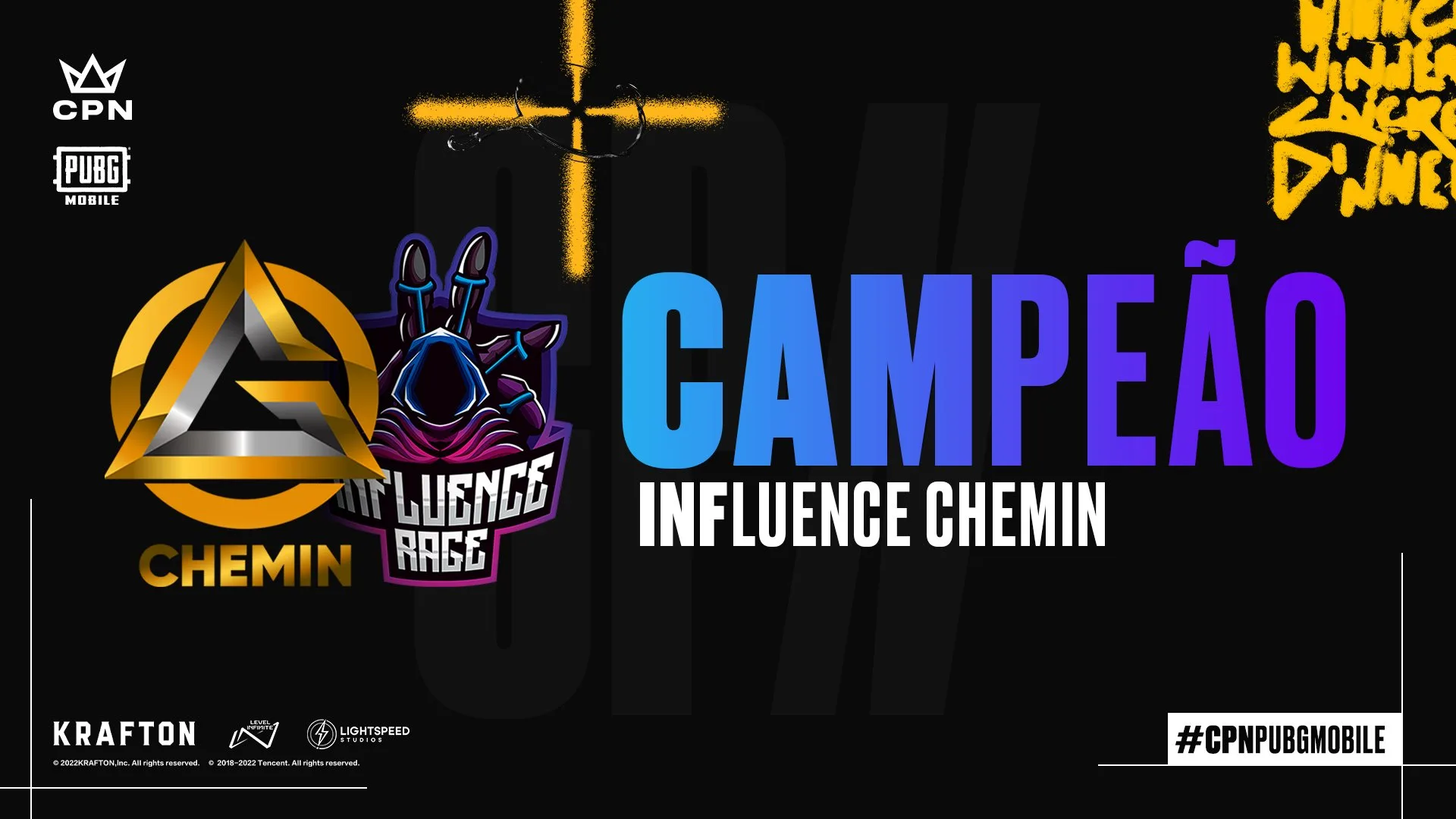 Copa Nobru de PUBG MOBILE: Influence Chemin leva o título