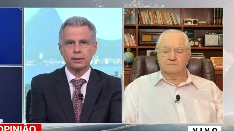 Só o sono! Boris Casoy dorme ao vivo em programa de TV. Veja vídeo