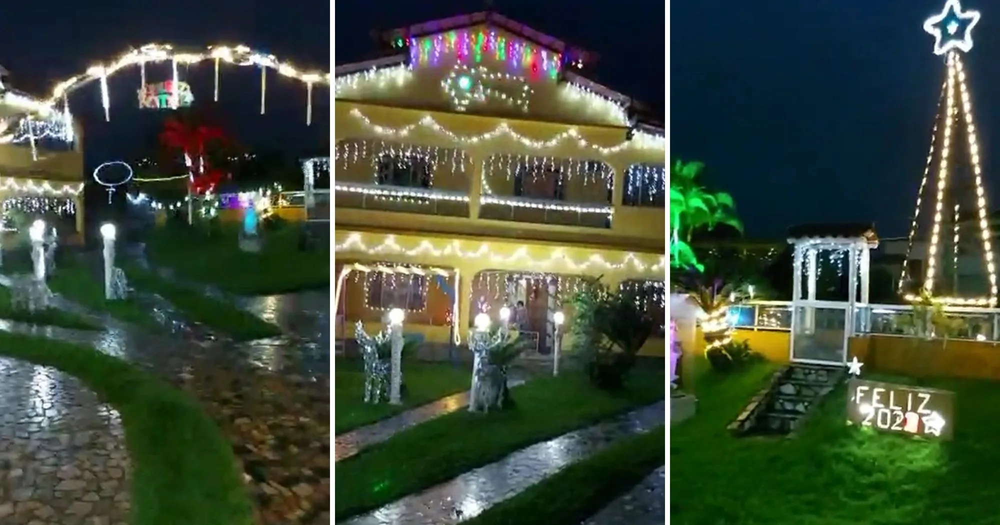 Aposentado decora casa com 20 mil lâmpadas de Natal e abre visitação no ES