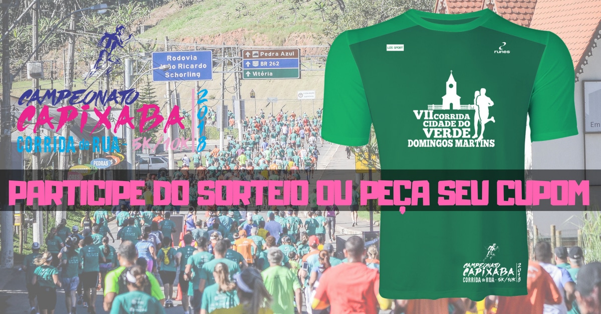 Blog Corrida de Rua sorteia kit e dá desconto para a 2ª etapa do Campeonato Capixaba de Corrida de Rua