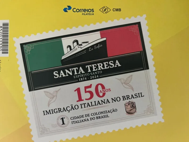 Santa Teresa recebe selo especial dos Correios pelos 150 anos da imigração italiana