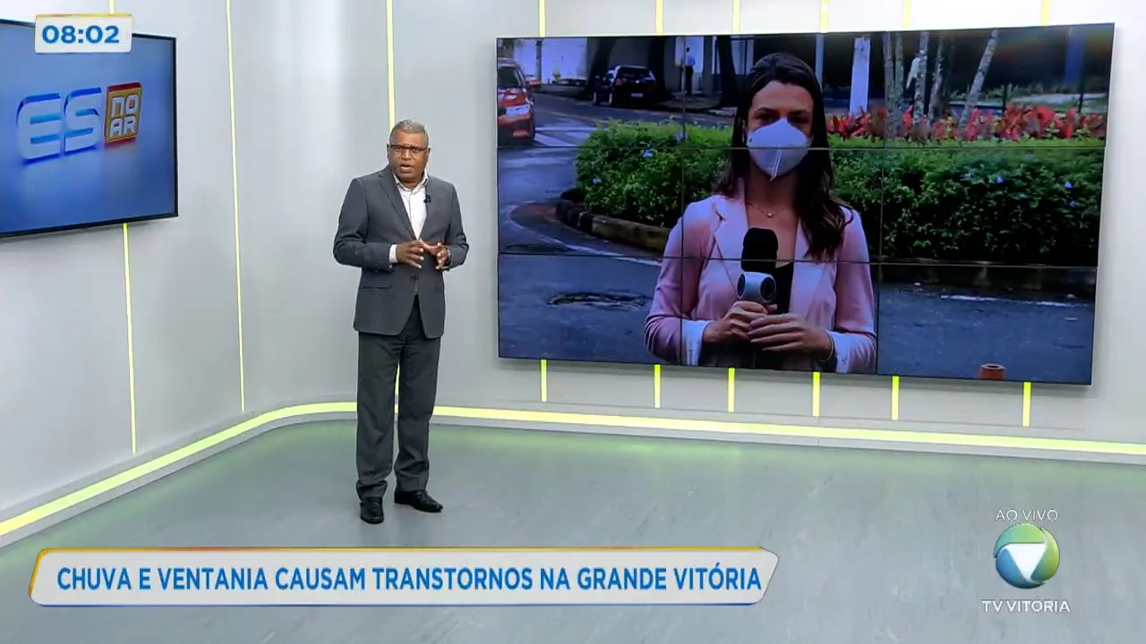 Chuva e ventania causam transtornos na Grande Vitória