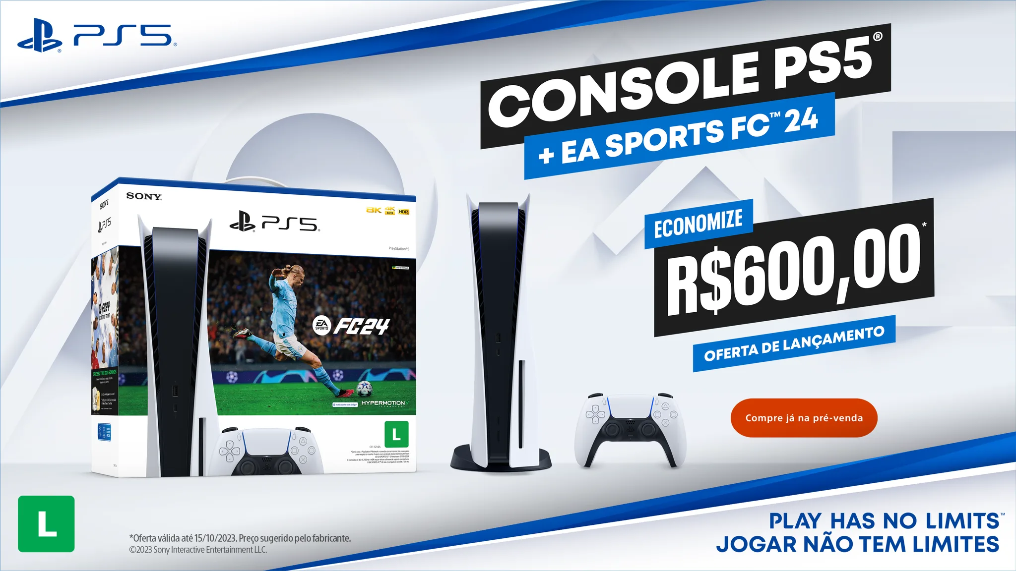 PlayStation: pré-venda do bundle de EA Sports FC 24 com desconto de R$ 600