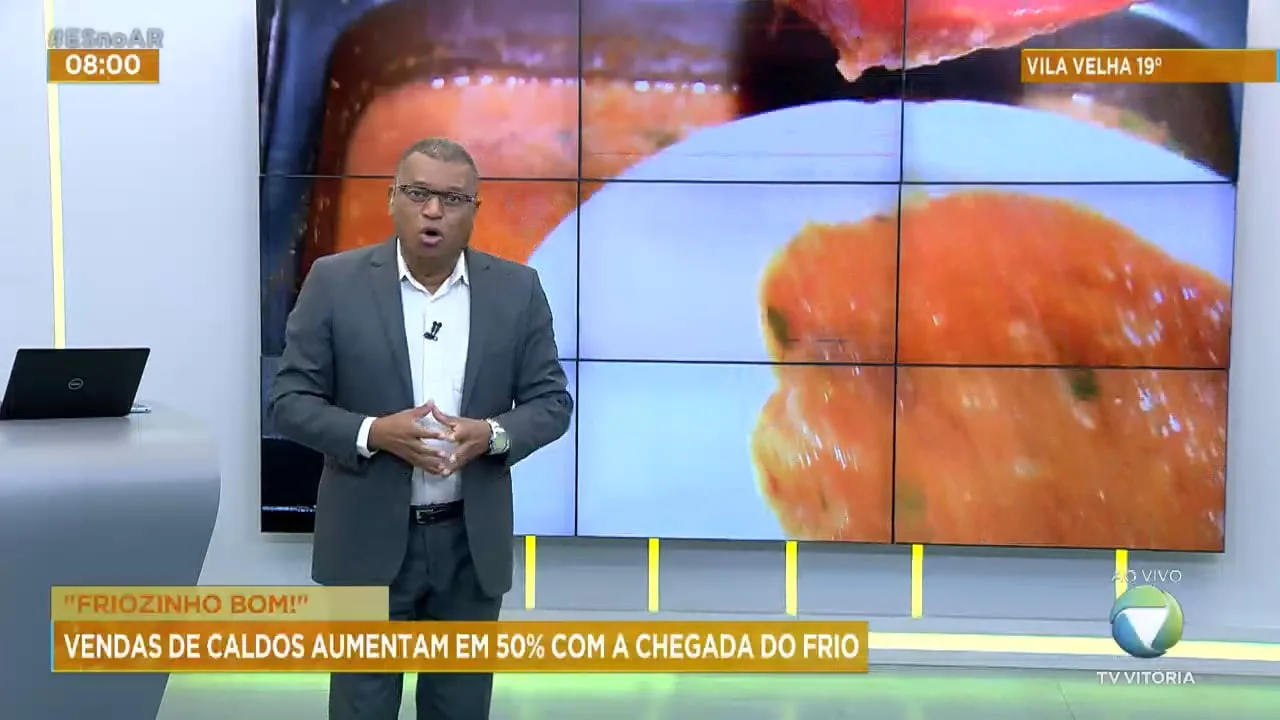 Vendas de caldos aumentam em 50% com o frio