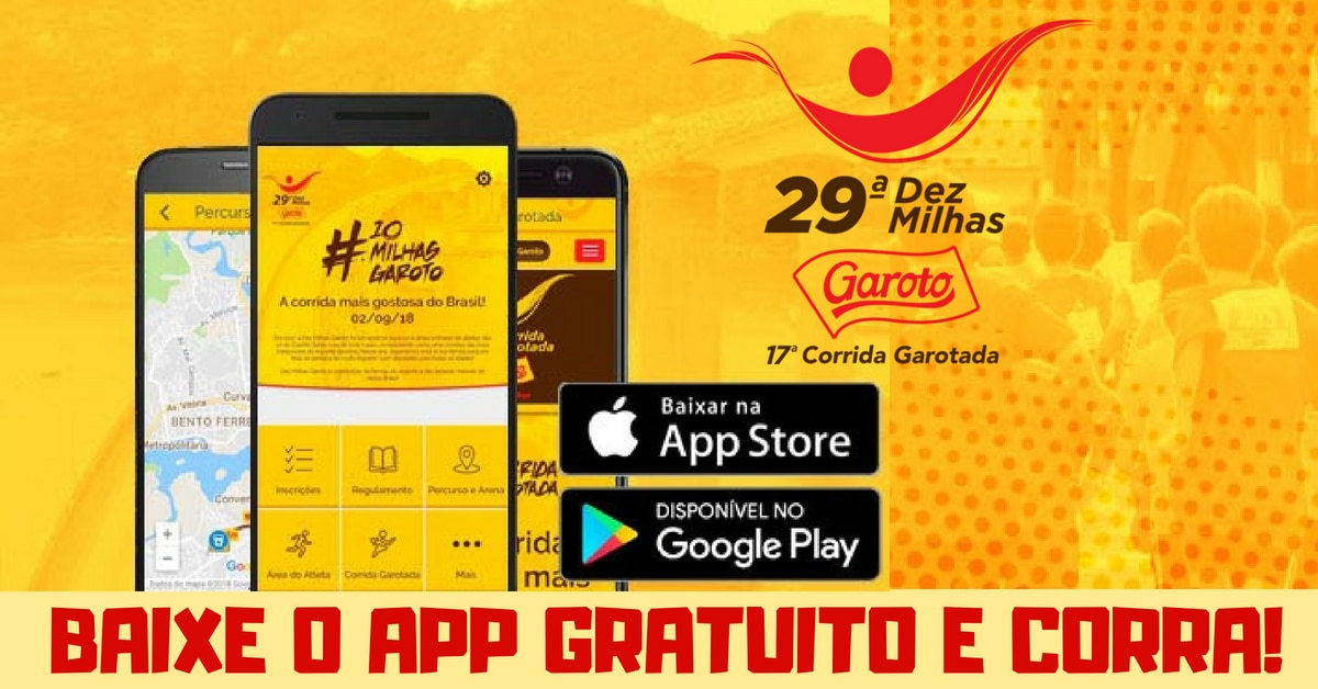 Dez Milhas Garoto lança app grátis com informações para corredores. Baixe aqui!