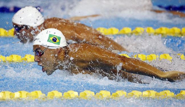 Nova geração da natação brasileira forma pódio dos 100m livre no Torneio Open